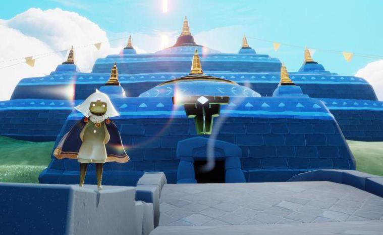 光遇如何飞往神庙云野