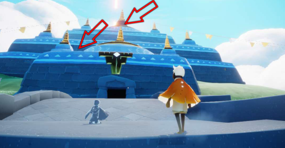 光遇中怎么飞往神殿