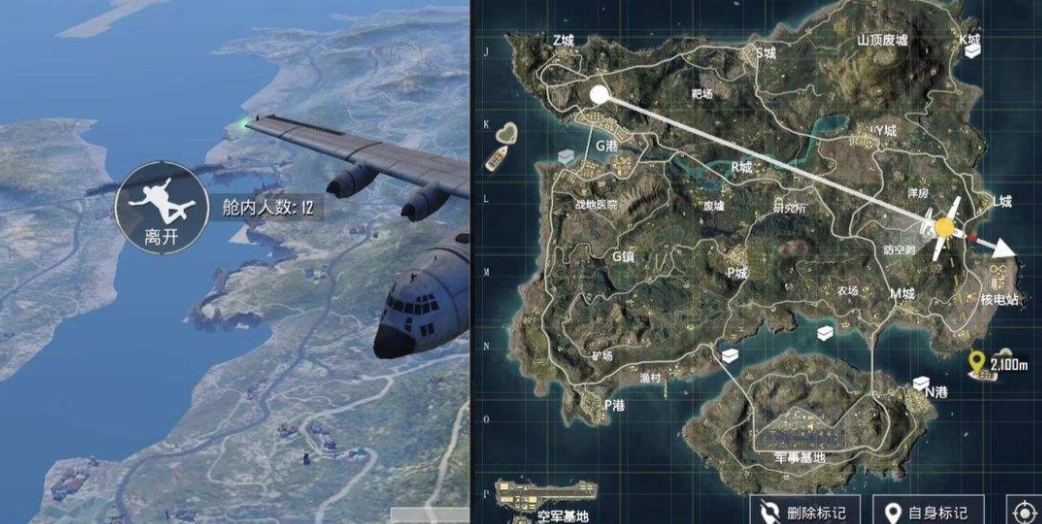 和平精英海岛图怎么更好选择跳点