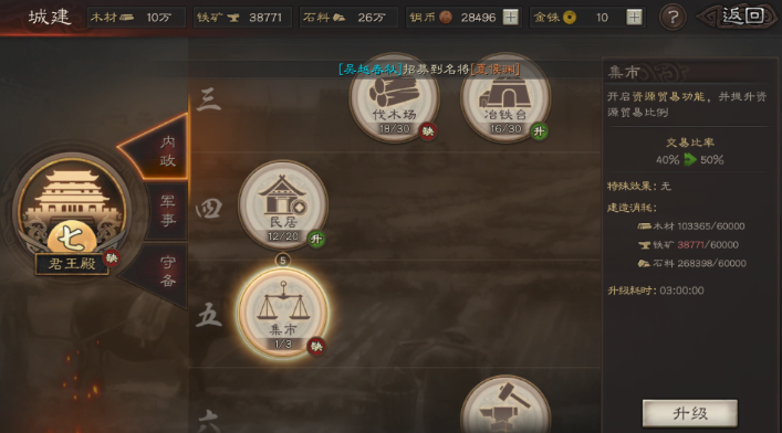 三国志战略版怎么加快建筑速度 三国志战略版怎么加快建筑速度