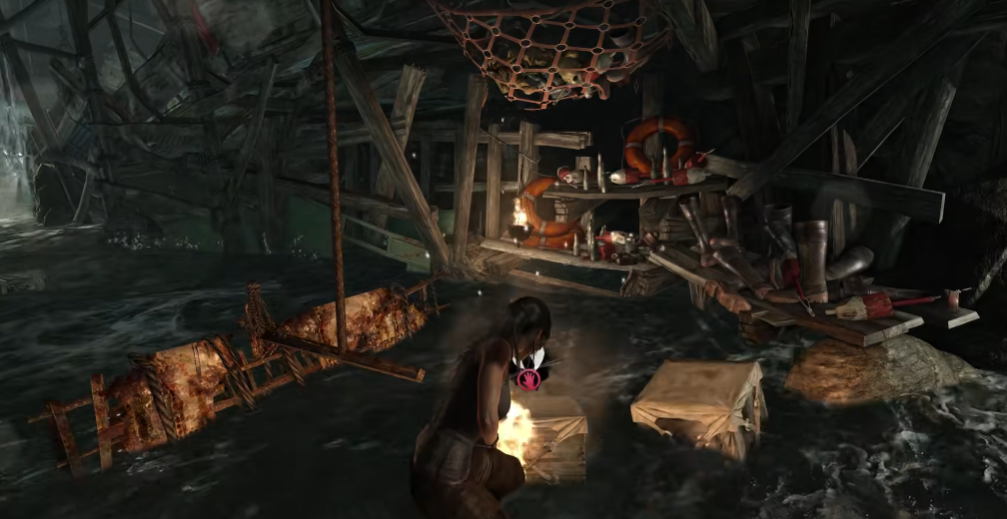 古墓丽影九攻略第一关怎么过