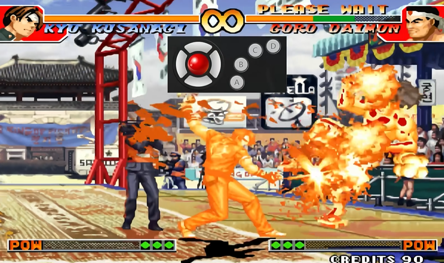 拳皇97火神大招怎么摇