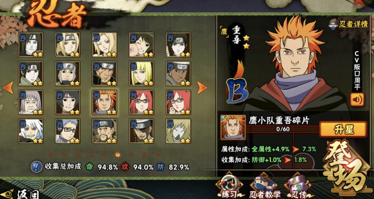 火影忍者手游鹰小队哪个打竞技强